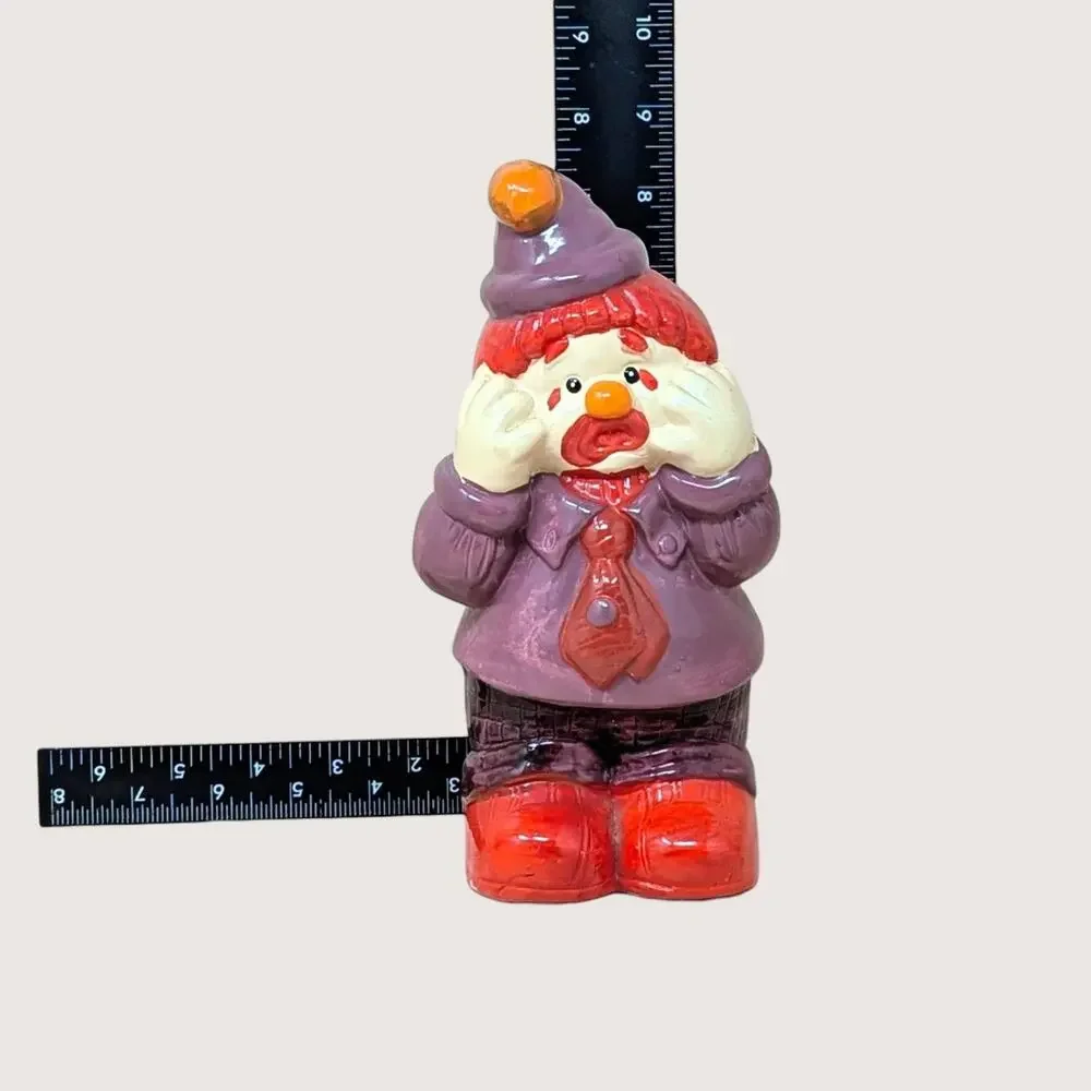 1989 Artmark Crying Clown Hobo Style Ceramic Figurine